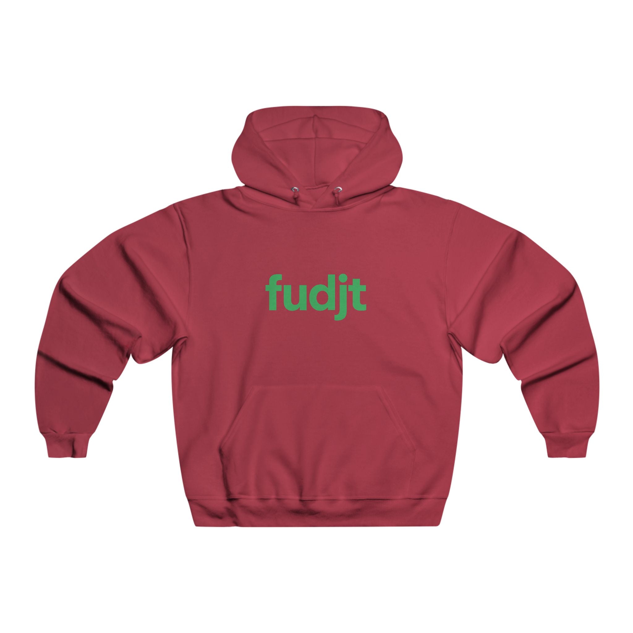 fudjt Hooded Sweatshirt | Green Logo, Super Cozy Hoodie | 8 Colors