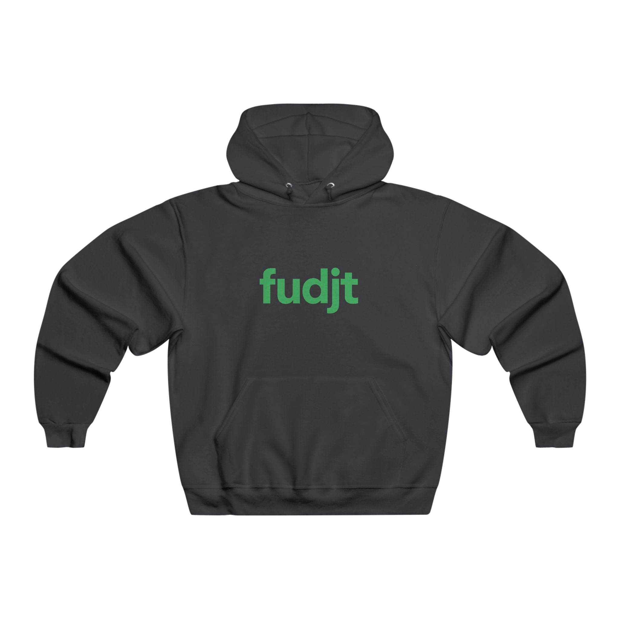 fudjt Hooded Sweatshirt | Green Logo, Super Cozy Hoodie | 8 Colors