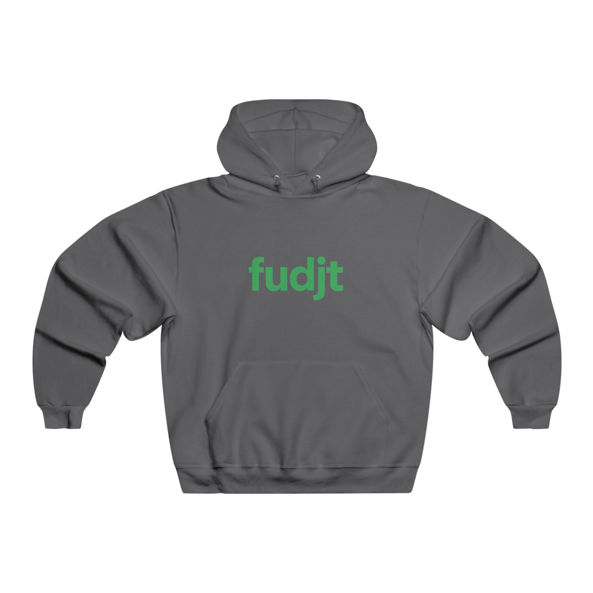 fudjt Hooded Sweatshirt | Green Logo, Super Cozy Hoodie | 8 Colors