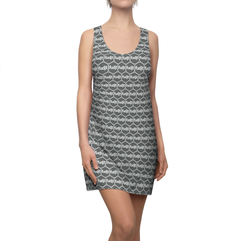 Dark Gray fudjt Unbroken Chain 2.5 Chic Racerback Dress