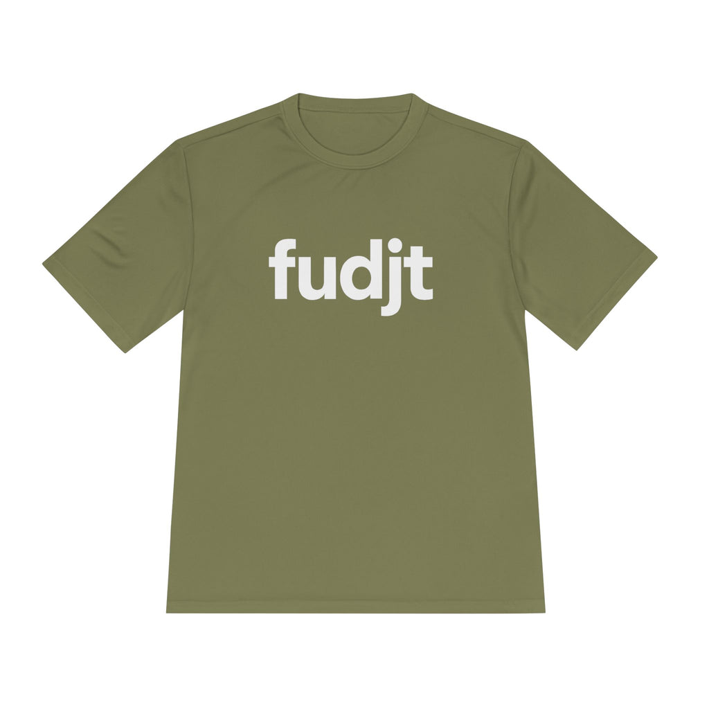 White fudjt design Moisture Wicking  Performance Tee | 13 Colors