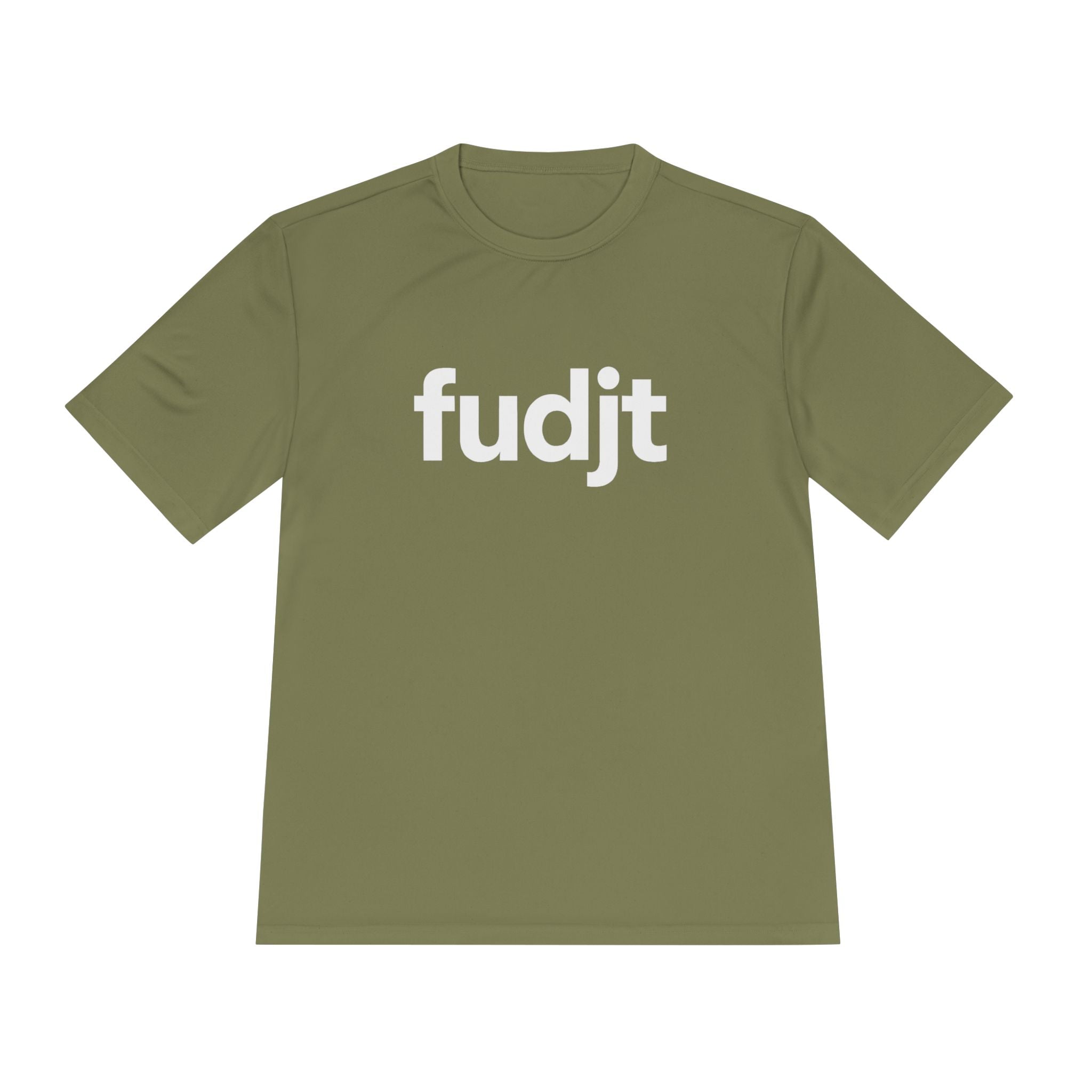 White fudjt design Moisture Wicking  Performance Tee | 13 Colors