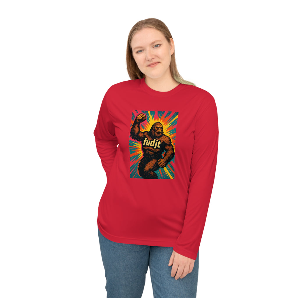 Sasquatch Salute Long Sleeve fudjt Performance Tee | 5 Colors