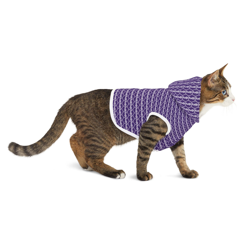 Purple fudjt Pet Hoodie | Unbroken Chain 1.25 | 7 Sizes