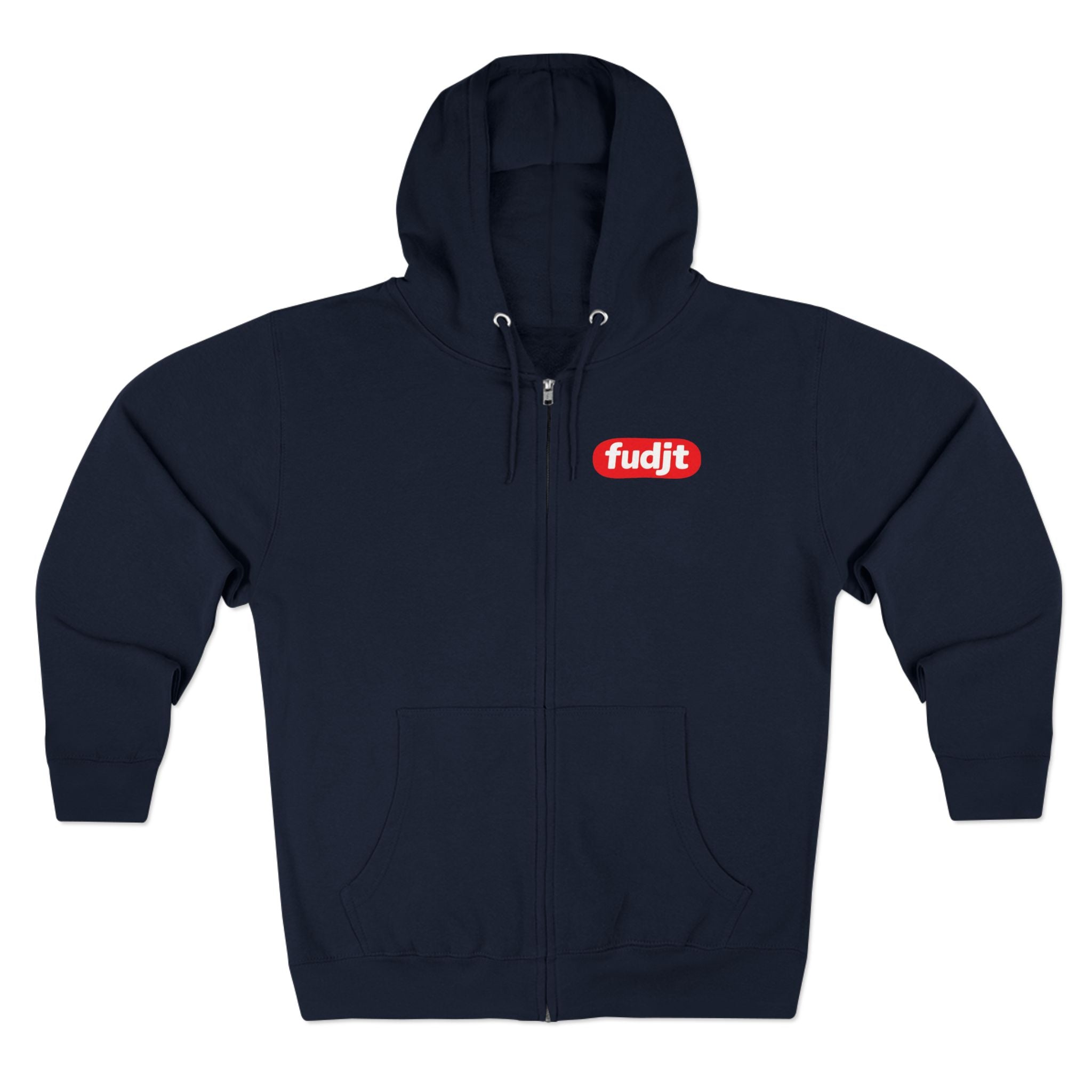 fudjt Anti-Supremacy Red Badge Zip Hoodie | Front & Back Graphic | 8 Colors