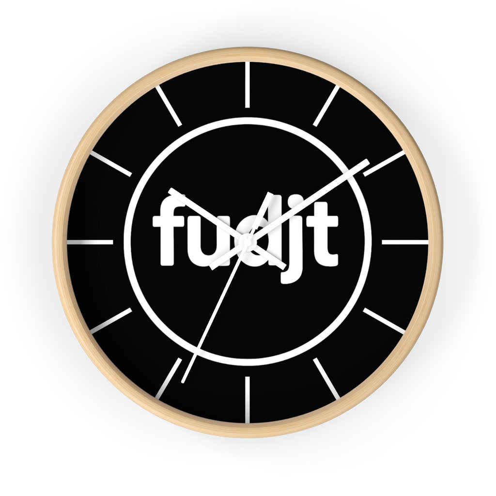 fudjt 10" Wall Clock |  Wood Frame in 3 Colors