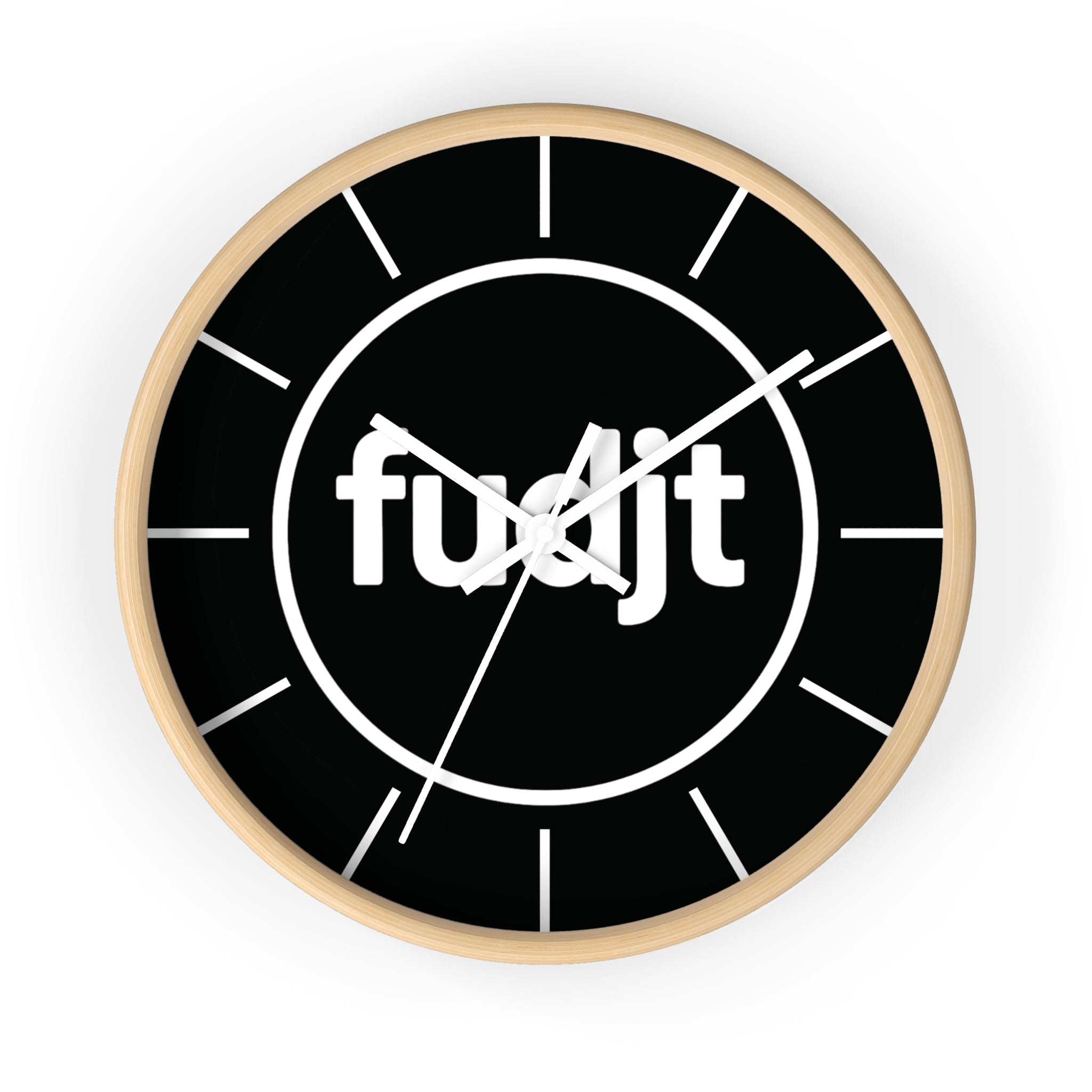 fudjt 10" Wall Clock |  Wood Frame in 3 Colors