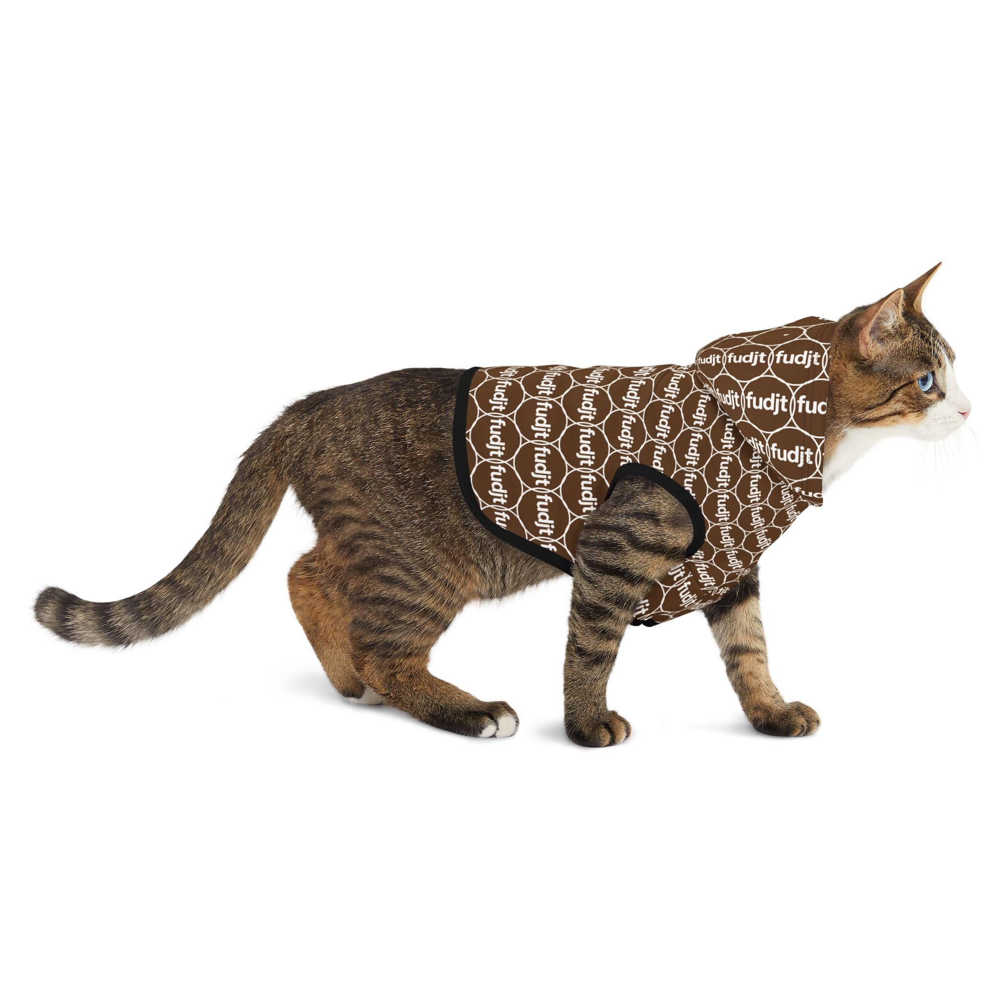 Brown fudjt Pet Hoodie | Unbroken Chain 2.5 | 7 Sizes