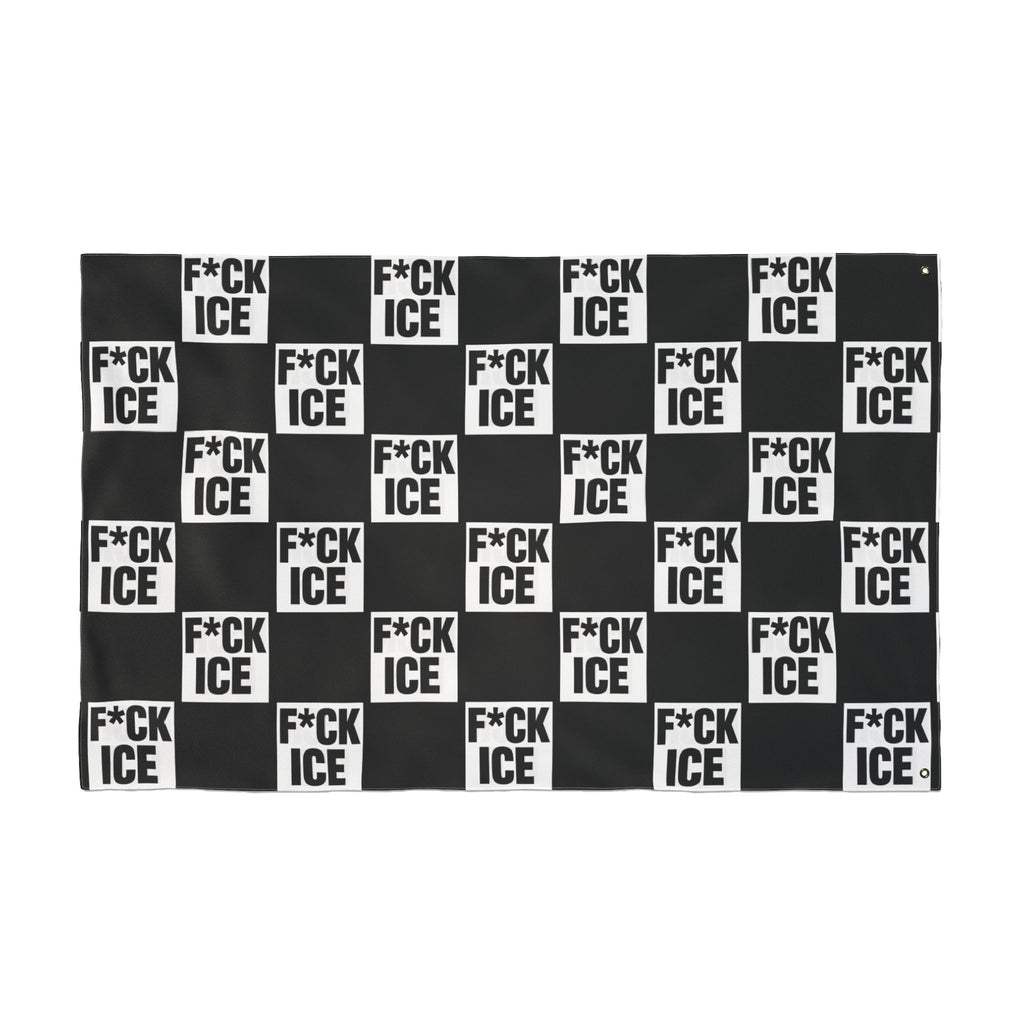 F*CK ICE Protest Flag | Black 36" x 60"