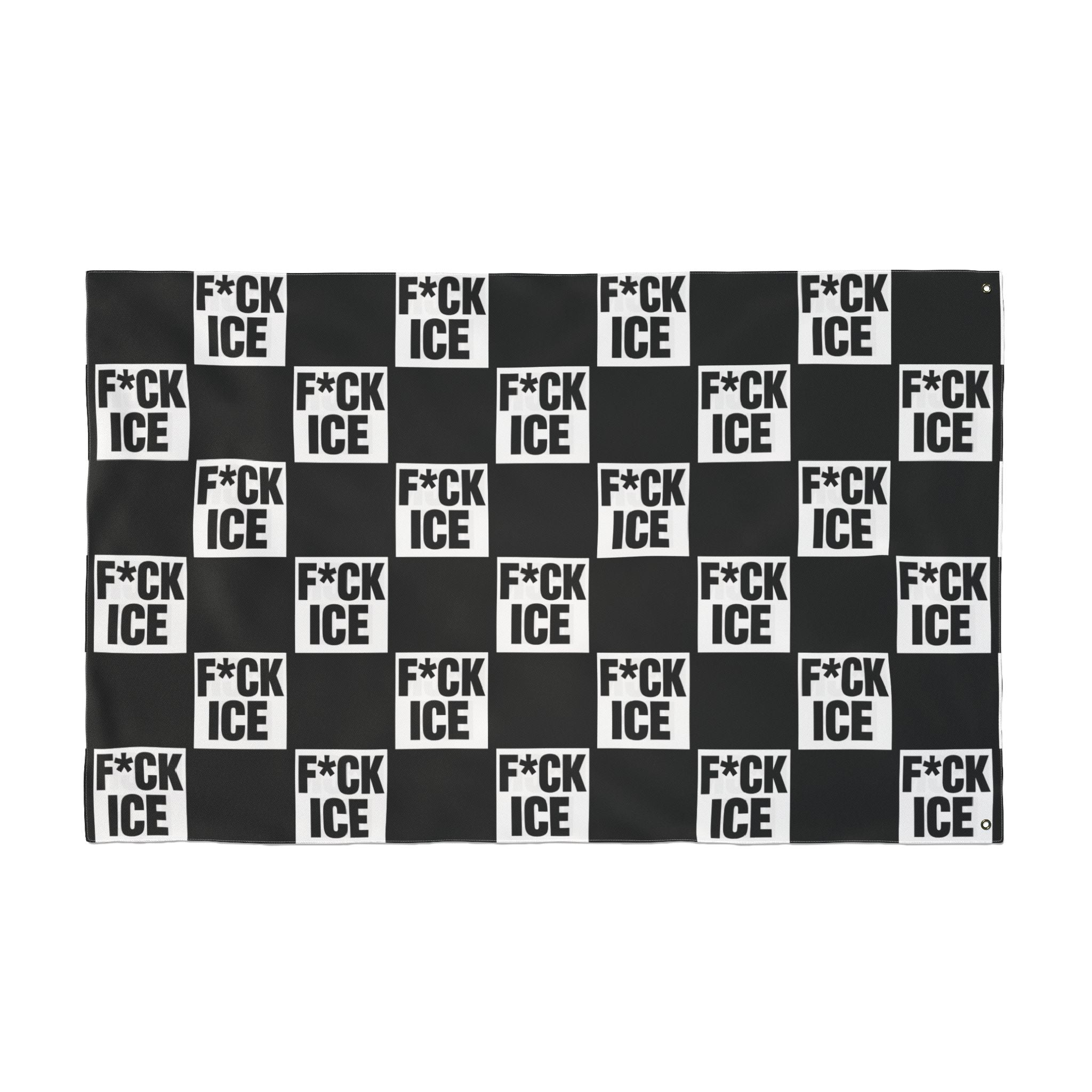 F*CK ICE Protest Flag | Black 36" x 60"