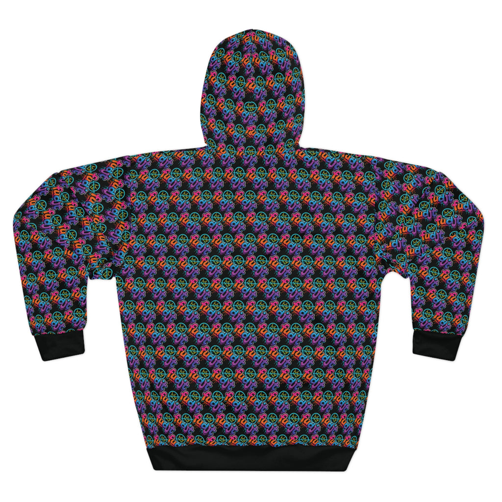fudjt No Kings Clown Town Hoodie | All Over Black Stagger Lee 2.5-45