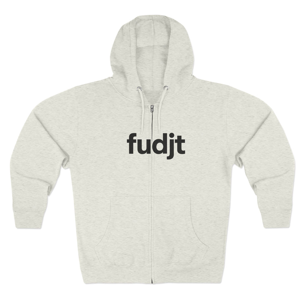 Zip Hoodie with Black fudjt Design | Cozy Everyday Comfort | 6 Colors