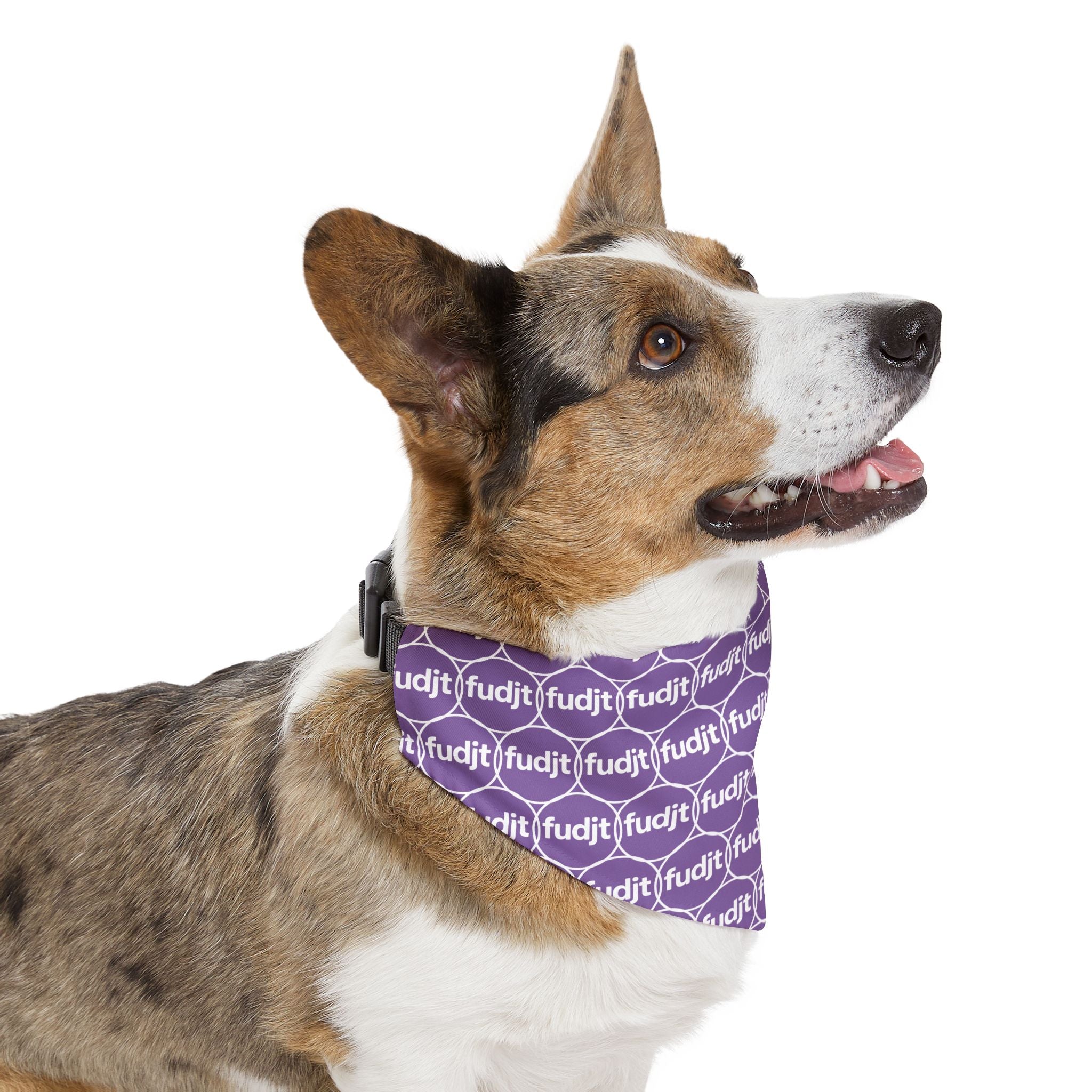 Light Purple fudjt Unbroken Chain 1.25  Bandana Collar for Dogs, Cats & More | 4 Sizes