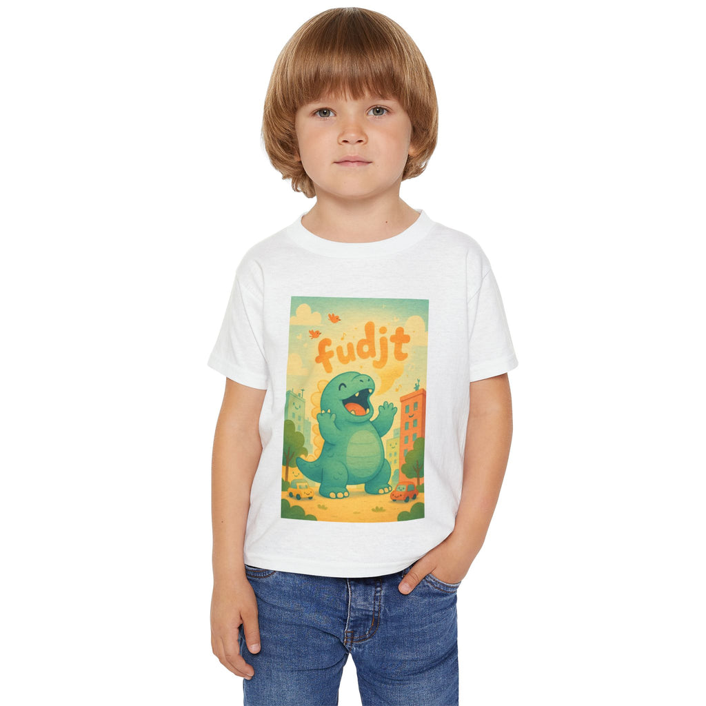 fudjt Toddler Tee with Dino Joy Design | 6 Colors