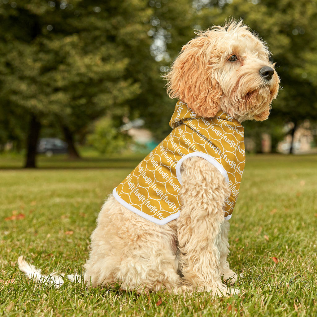 Yellow fudjt Pet Hoodie | Unbroken Chain 2.5 | 7 Sizes