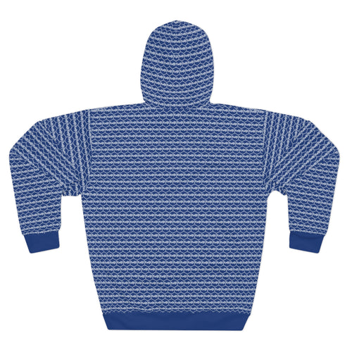Dark Blue fudjt Unbroken Chain Hoodie | All Over 1.25
