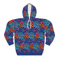 fudjt No Kings Clown Town Hoodie | All Over Dark Blue 10-45