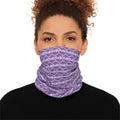 Light Purple & White fudjt Unbroken Chain 1.25 Neck Gaiter