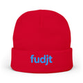 Stylish & Cozy fudjt Knit Beanie | Turquoise Embroidery | 6 Colors