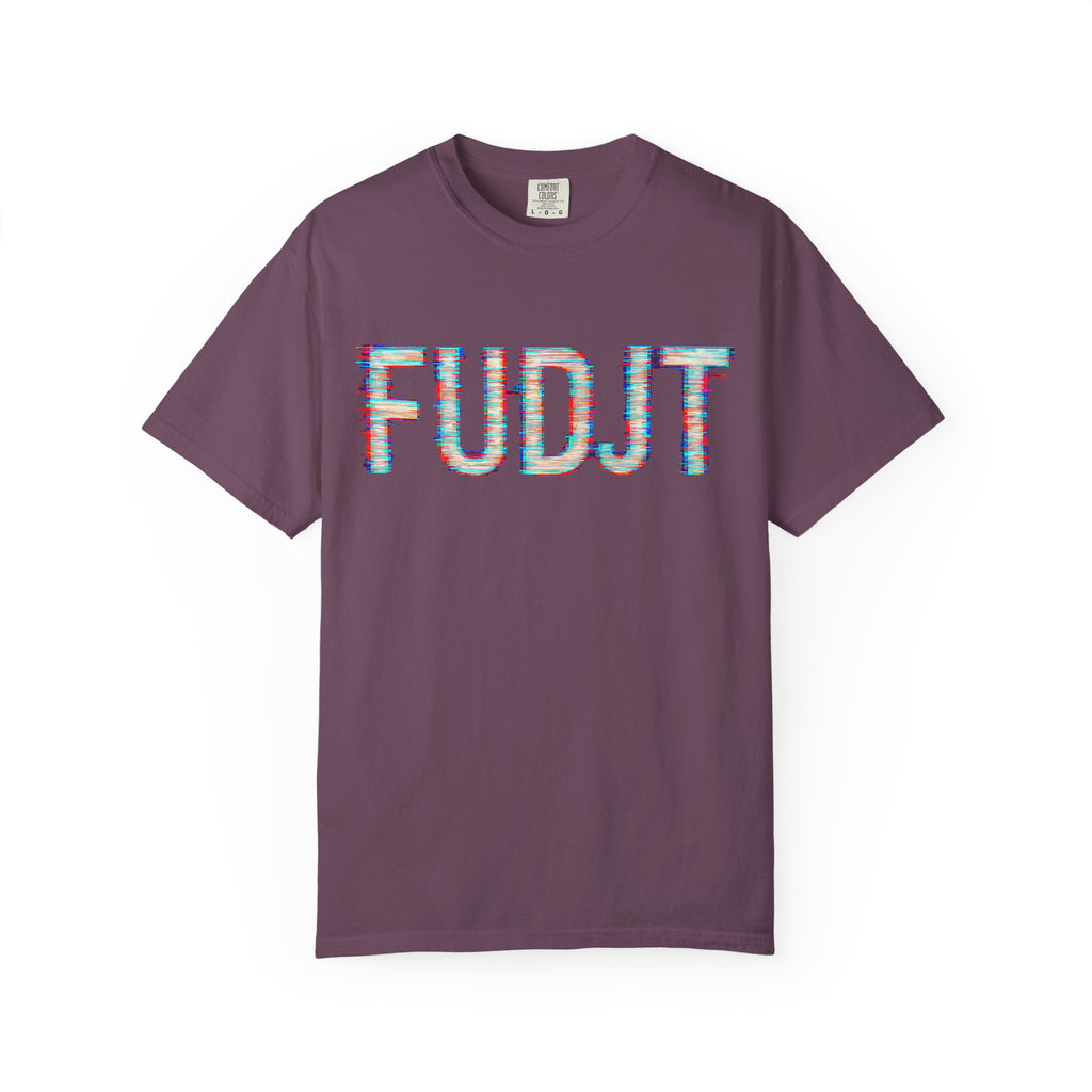 FUDJT Glitch Front & No Crown Back Premium Heavyweight Tee | 15 Colors