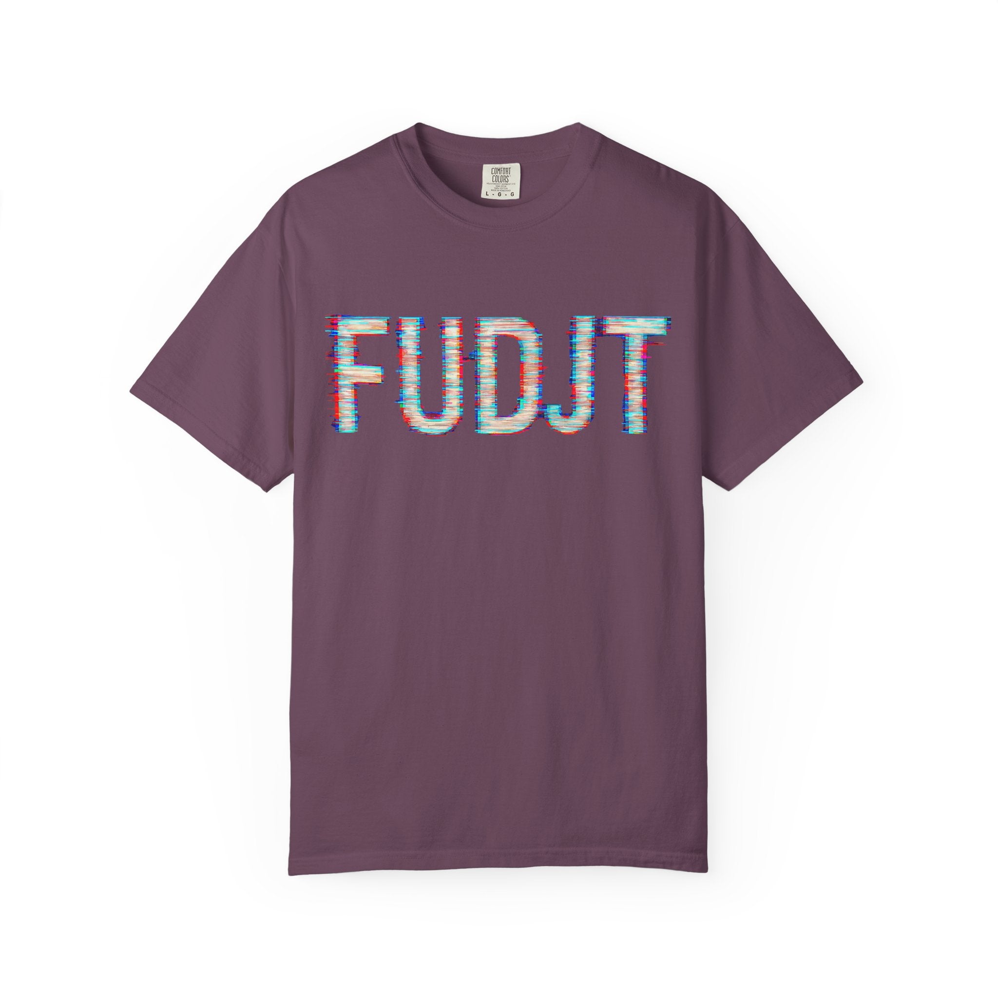 FUDJT Glitch Front & No Crown Back Premium Heavyweight Tee | 15 Colors