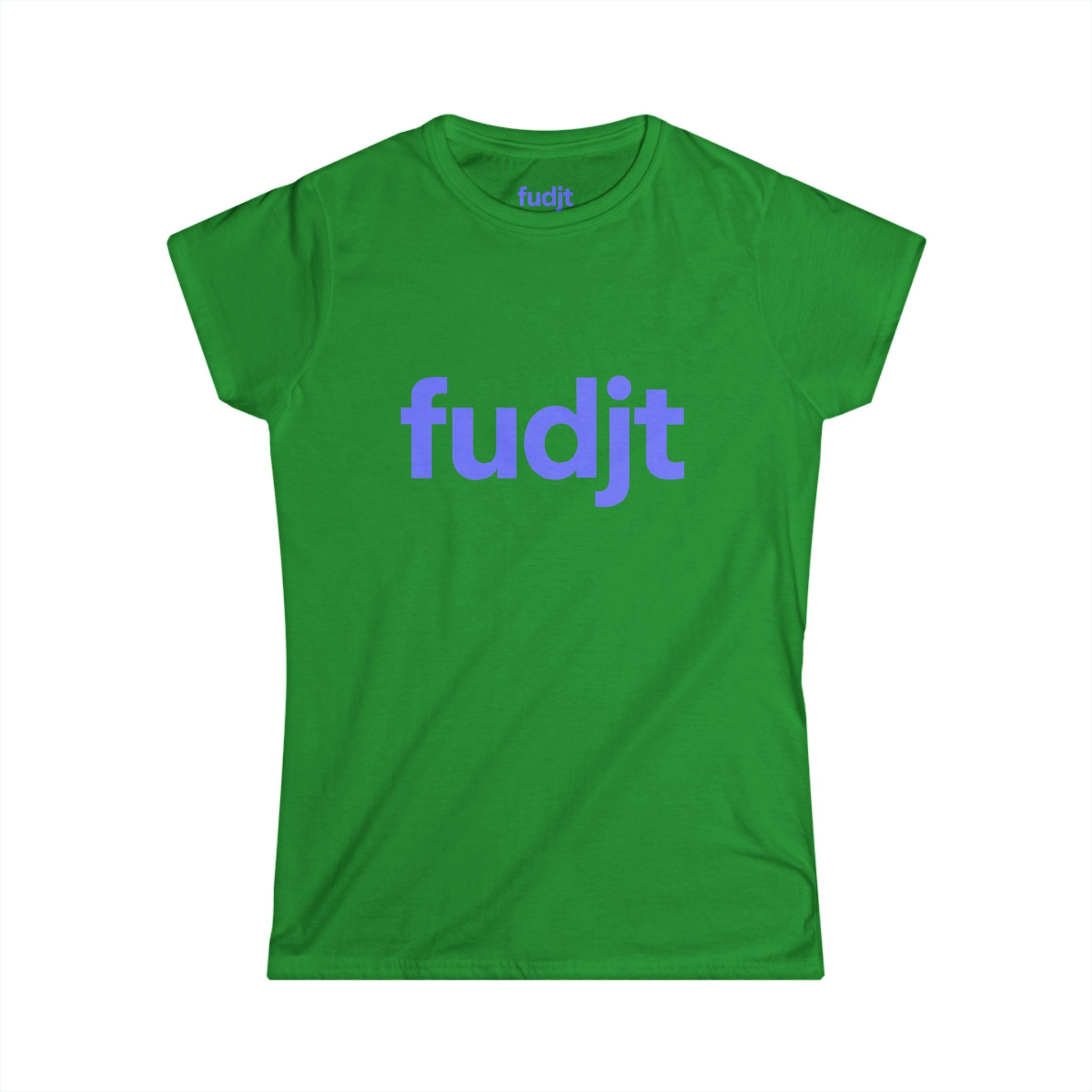 Women's Light Blue fudjt logo Comfy Stylie Tee | 12 Colors