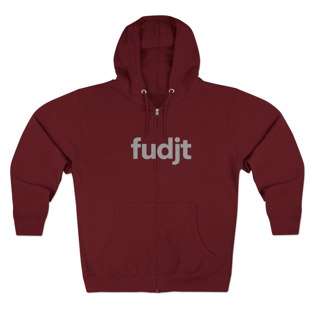 Zip Hoodie with Gray fudjt Design | Cozy Everyday Comfort | 8 Colors