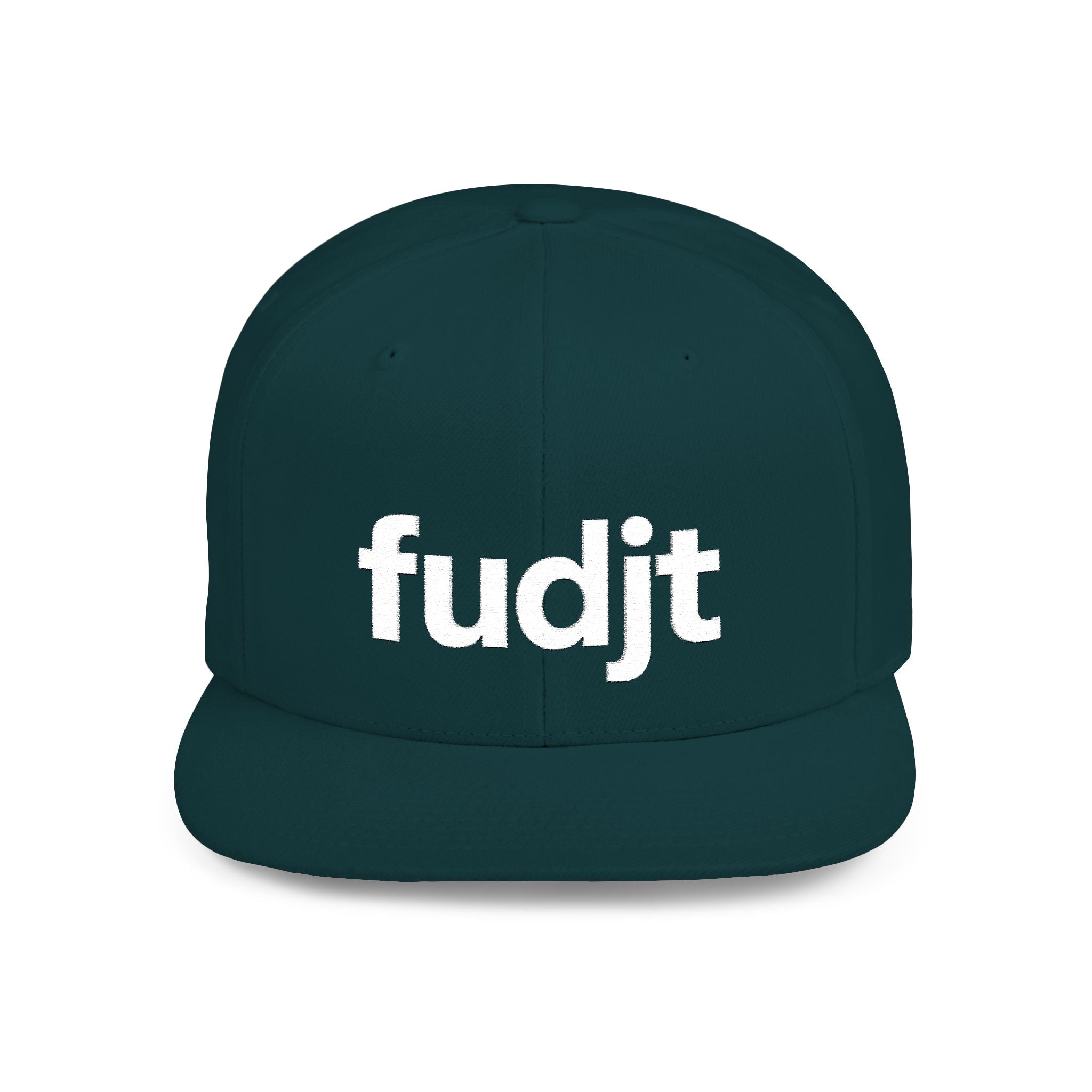 Stylish Flat Bill Snapback White fudjt Streetwear Logo Cap | 12 Colors