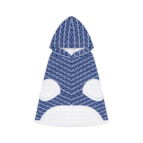 Dark Blue fudjt Pet Hoodie | Unbroken Chain 1.25 | 7 Sizes