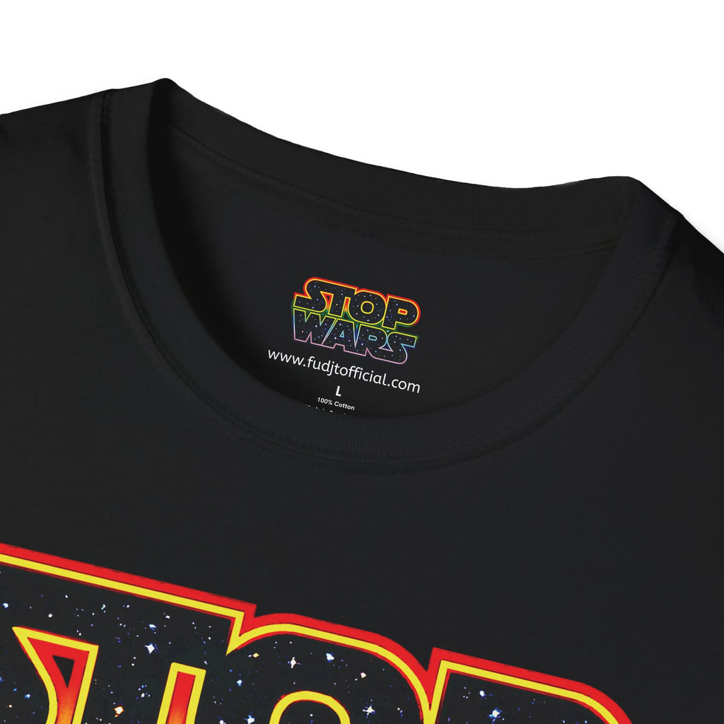 fudjt STOP WARS Everyday Tee - Retro Protest Graphic, White fudjt | 12 Colors