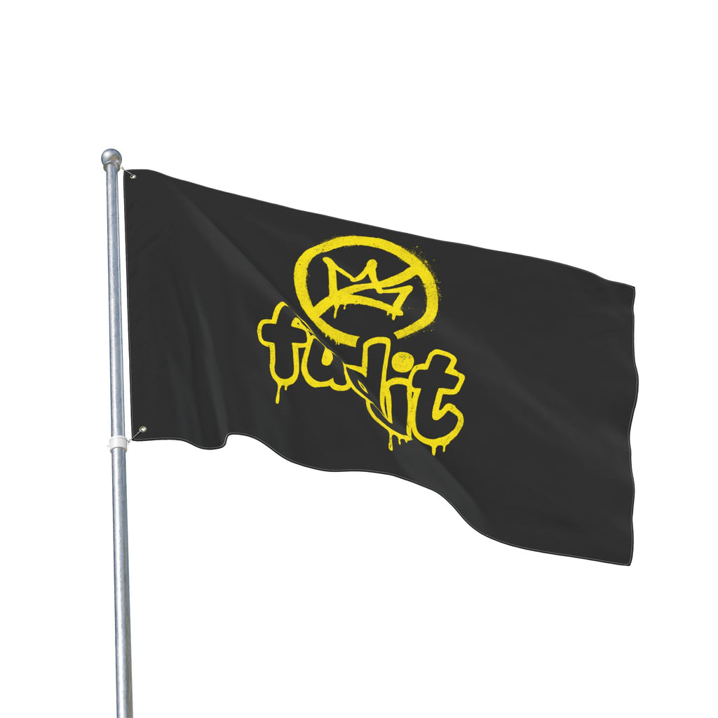 Golden fudjt No Kings Black Flag | 3 Sizes