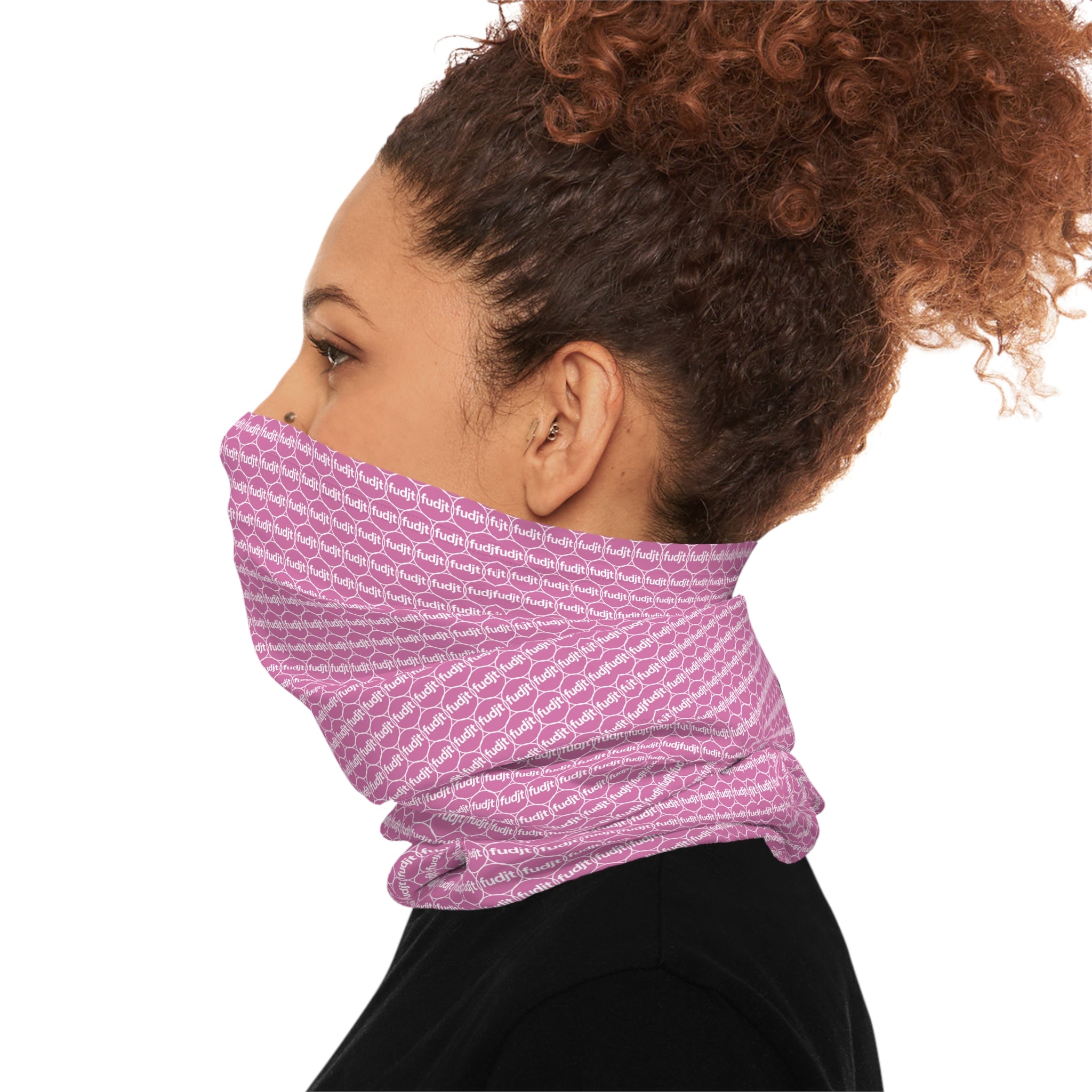 Light Pink fudjt Unbroken Chain .5 Neck Gaiter