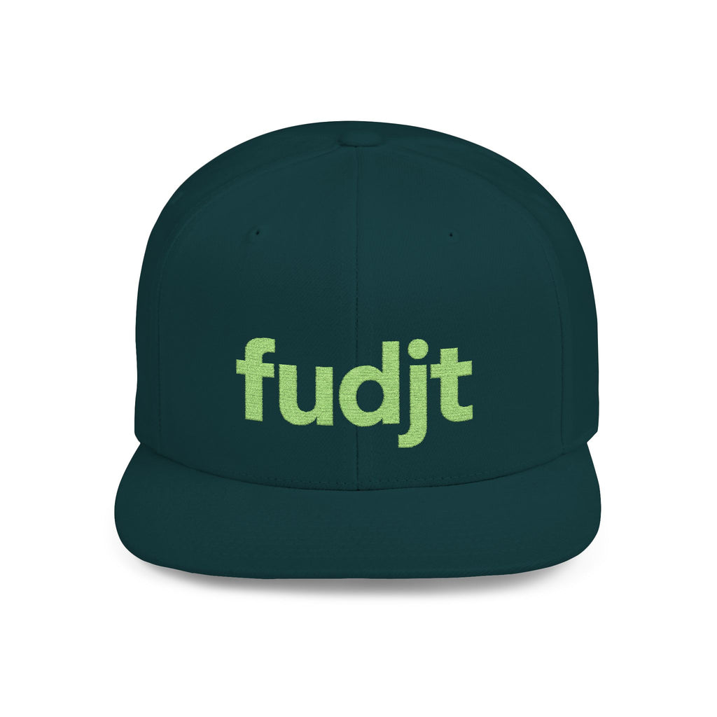 Stylish Flat Bill Snapback Green fudjt Streetwear Logo Cap | 11 Colors