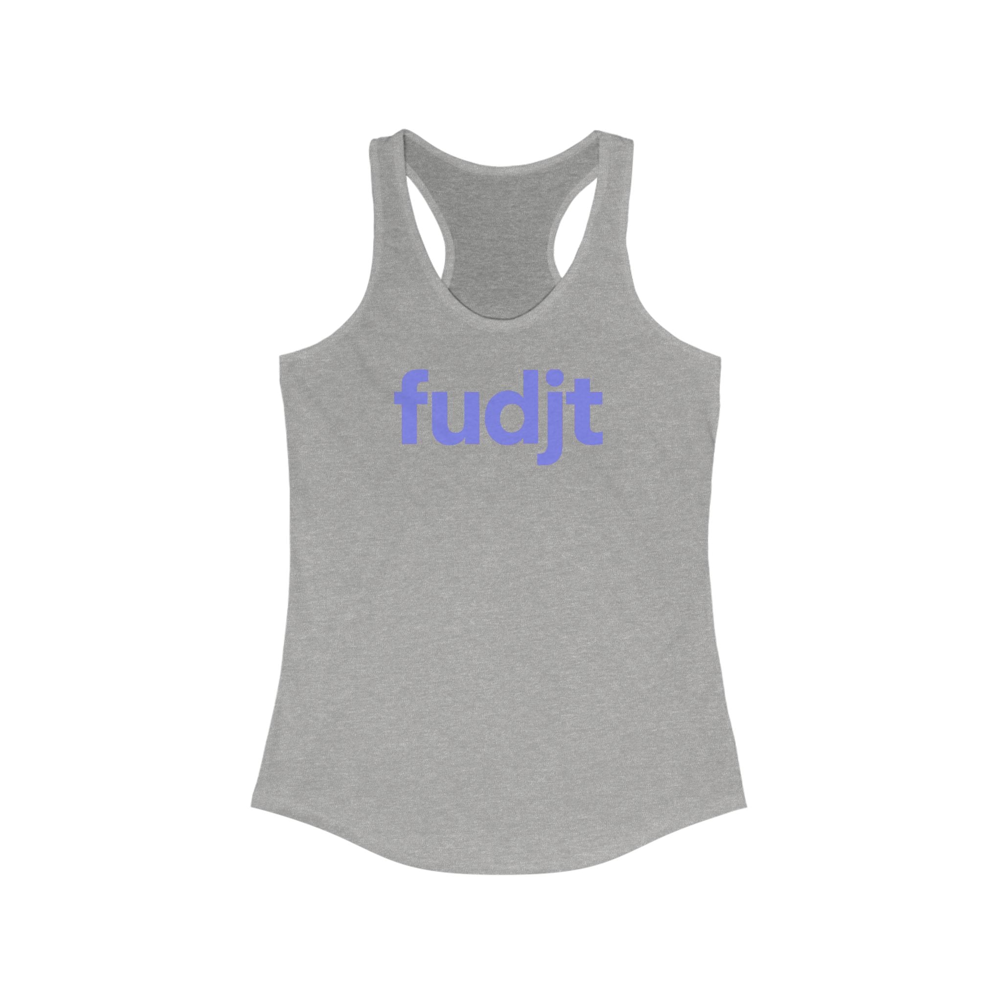 Light Blue fudjt logo Women's Racerback Tank, Perfect Relaxed Fit | 5 Colors