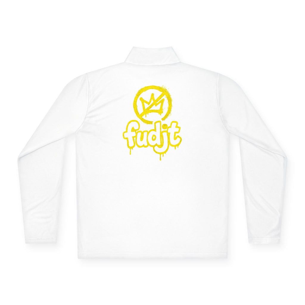 Quarter-Zip Performance Pullover | Golden fudjt No Kings | BOLD BACKSIDE | 8 Colors