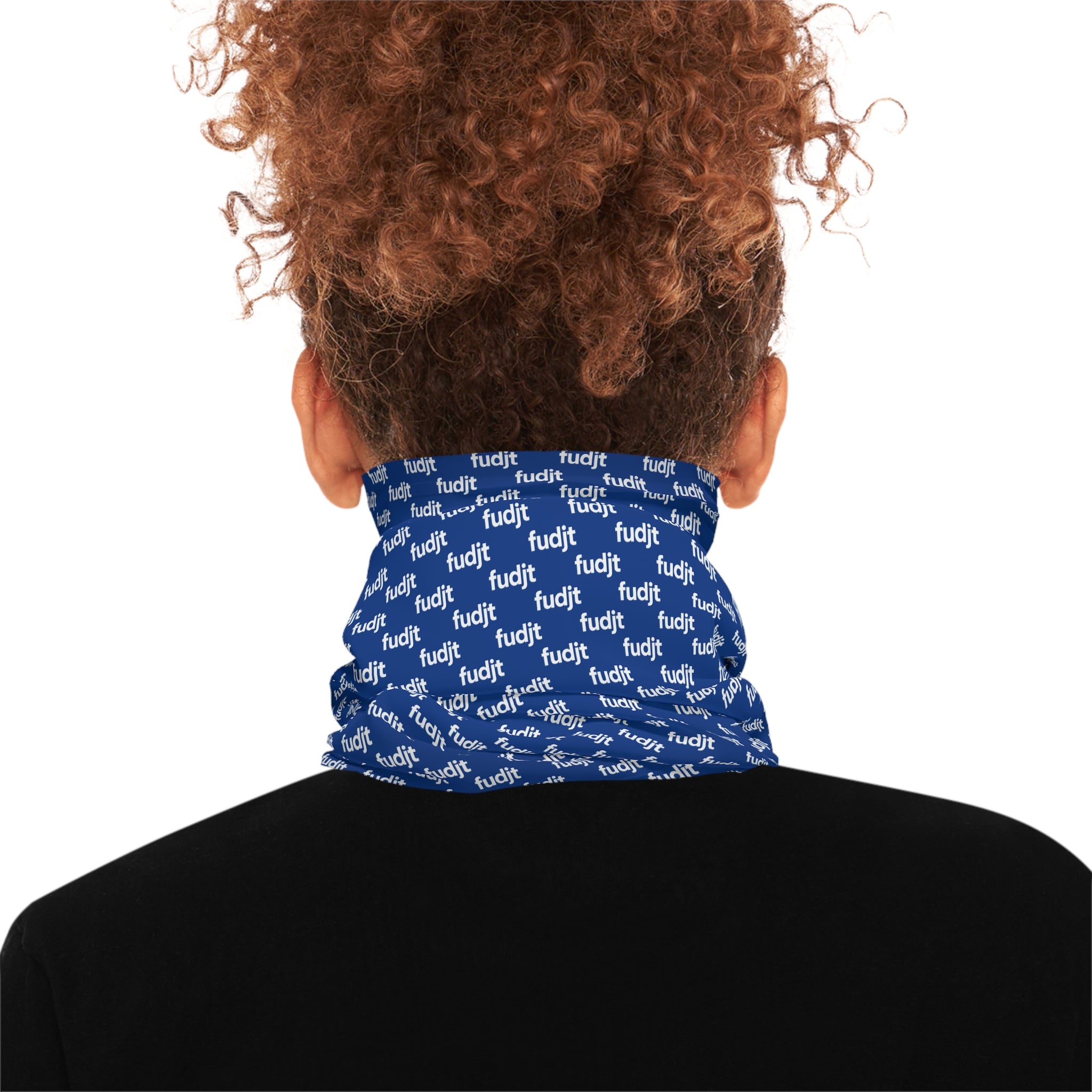Dark Blue & White fudjt Lightweight Neck Gaiter