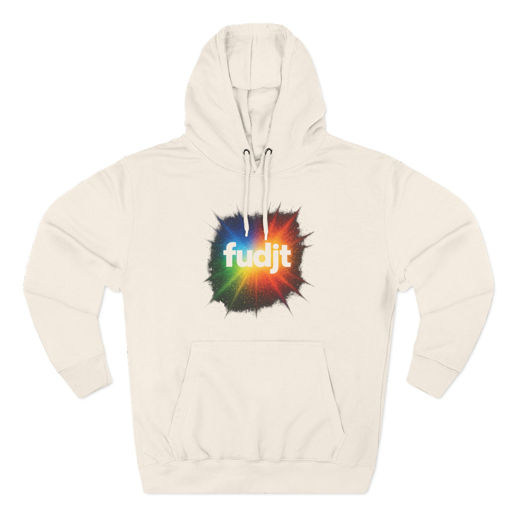 fudjt Burst of Empowerment Hoodie – Premium Fleece Pullover with Explosion of Color | 14 Colors