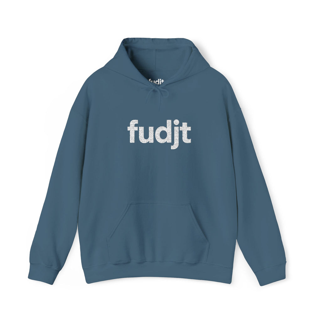 White fudjt Embroidered Heavy Blend Hooded Sweatshirt | 15 Colors | Stand For Something.