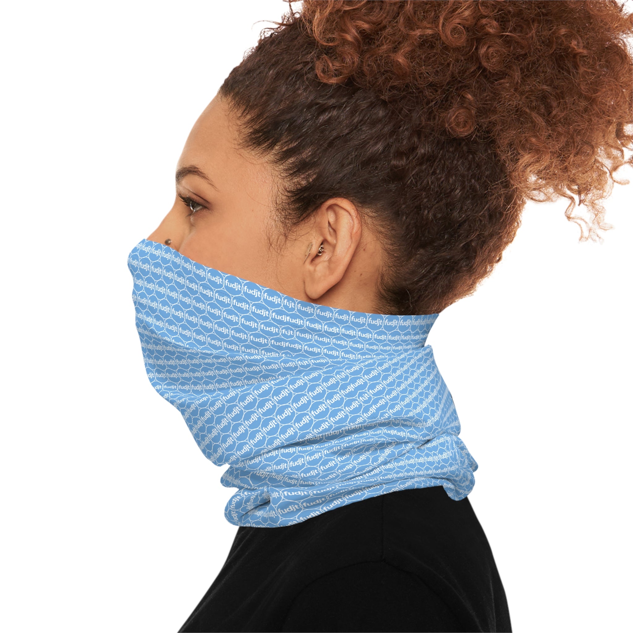 Light Blue fudjt Unbroken Chain .5 Neck Gaiter