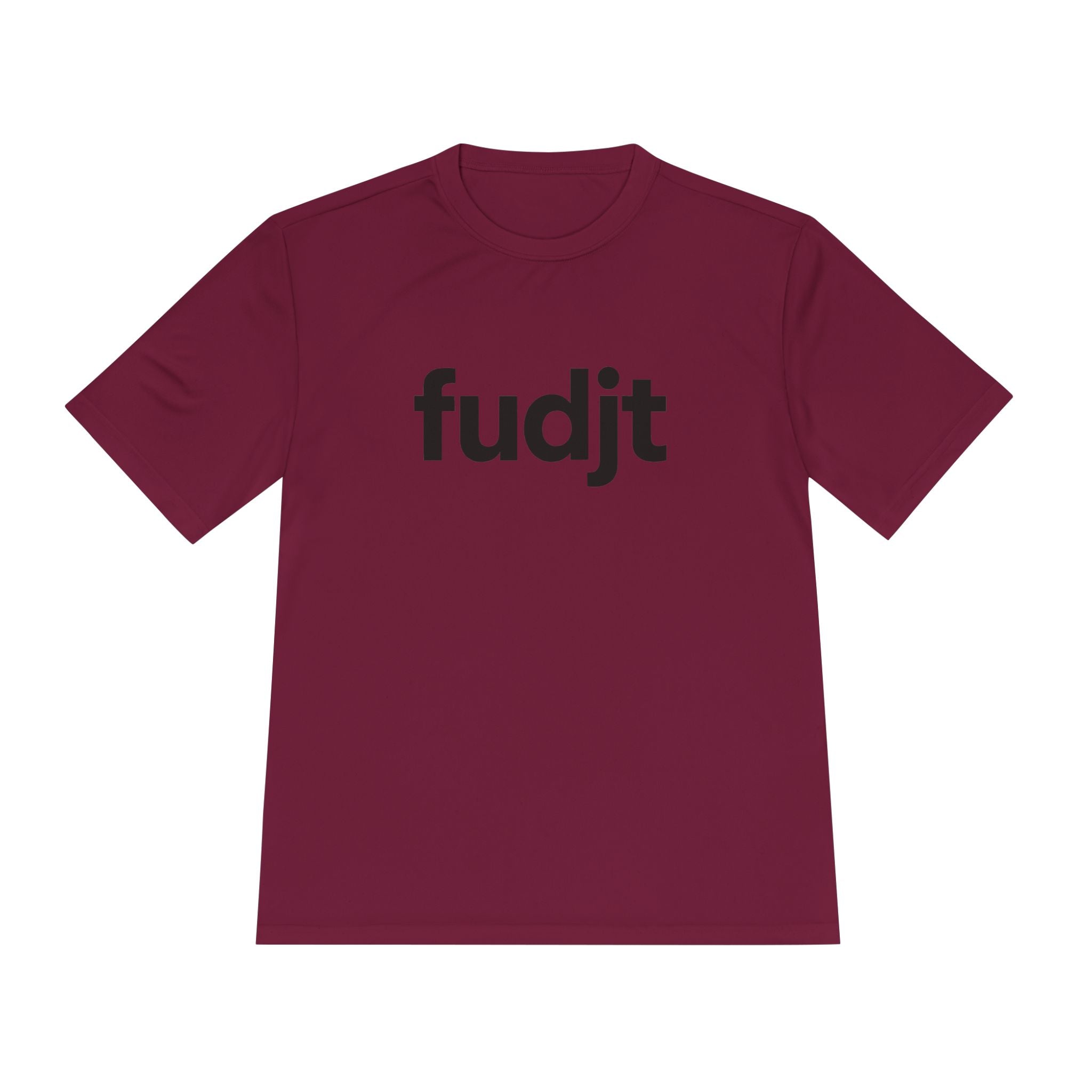 Black fudjt design Moisture Wicking Performance Tee | 12 Colors - view 11 - Cardinal