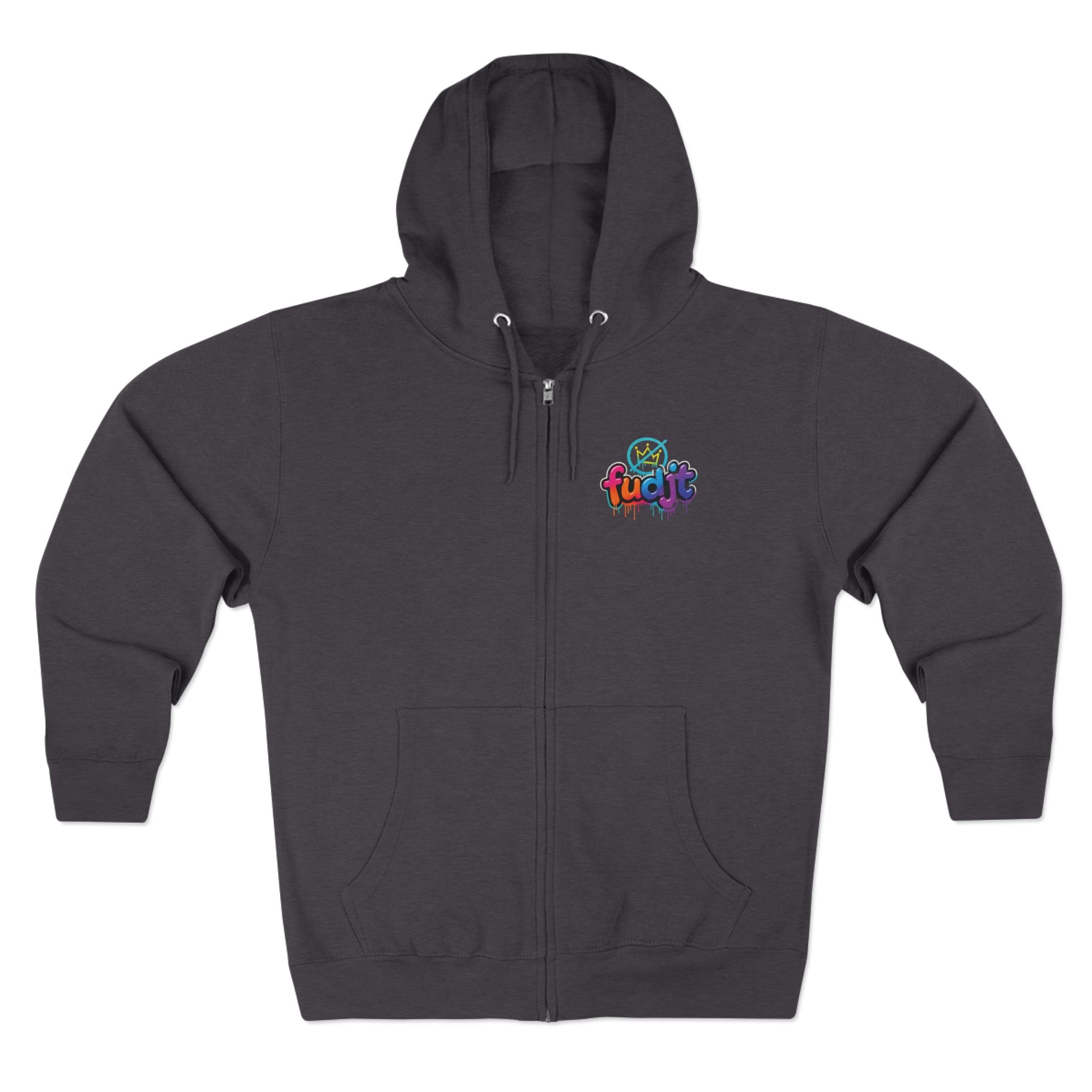 fudjt No Kings Clown Town Zip Hoodie | BOLD Backside | 5 Colors