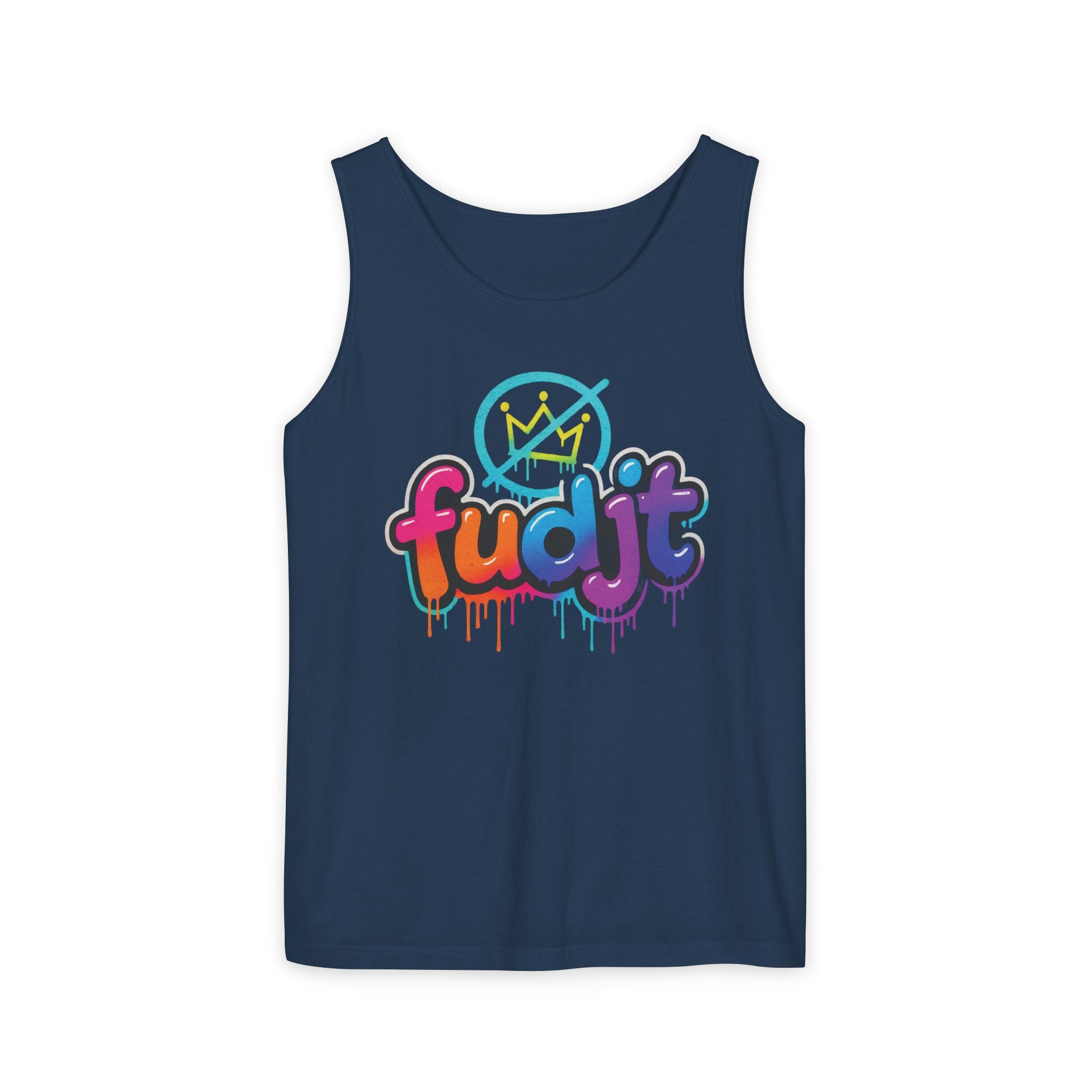 fudjt No Kings Clown Town Long Tank Top | 3 Colors