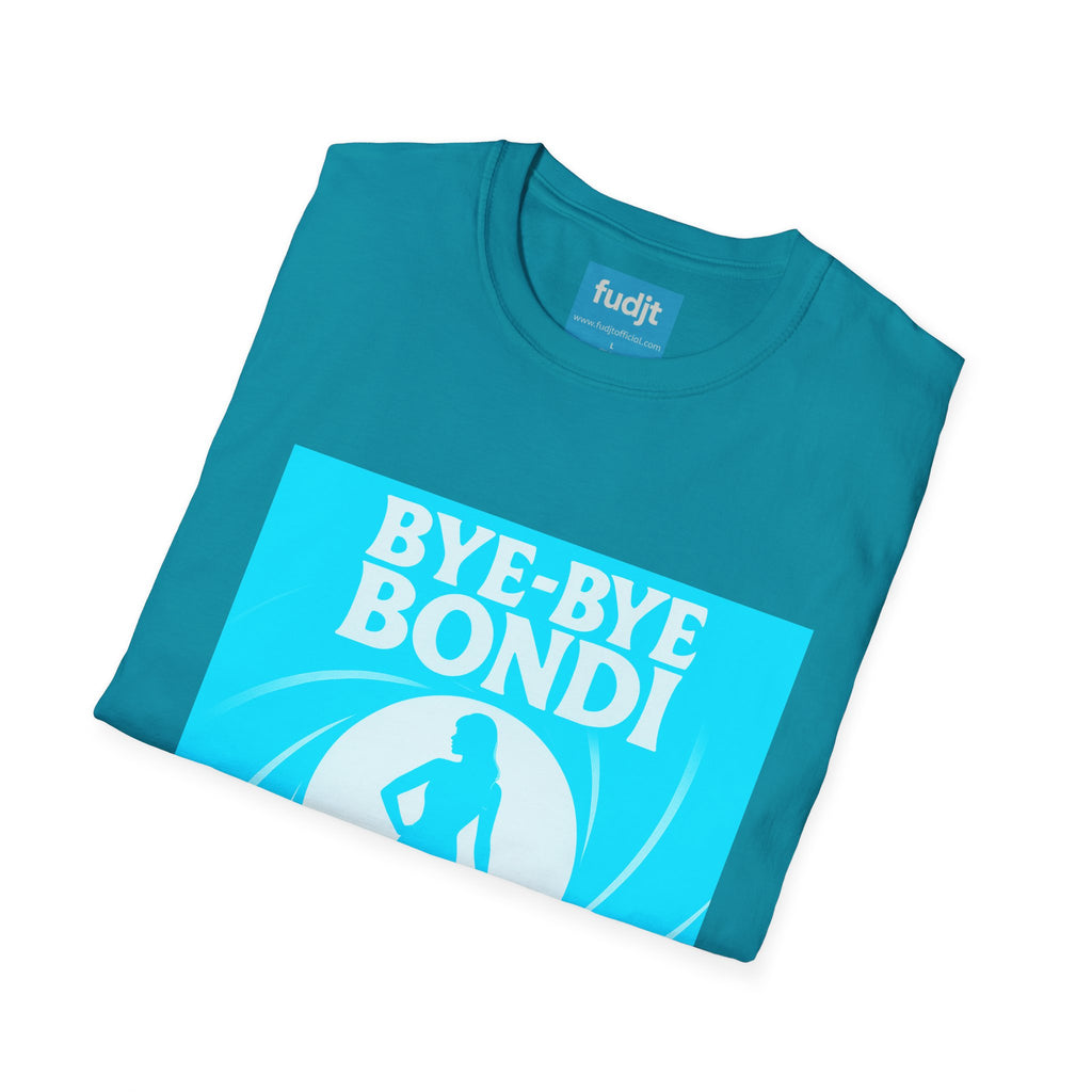 Bye-Bye Bondi | Blue Smoke Screen Retro fudjt Tee | 15 Colors