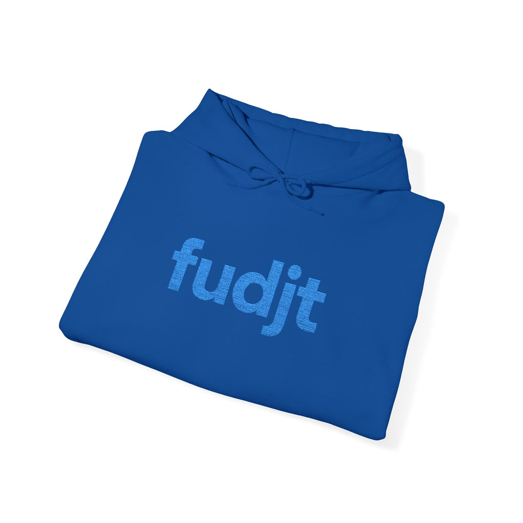 Light Blue fudjt Embroidered Heavy Blend Hooded Sweatshirt | 15 Colors | Stand For Something