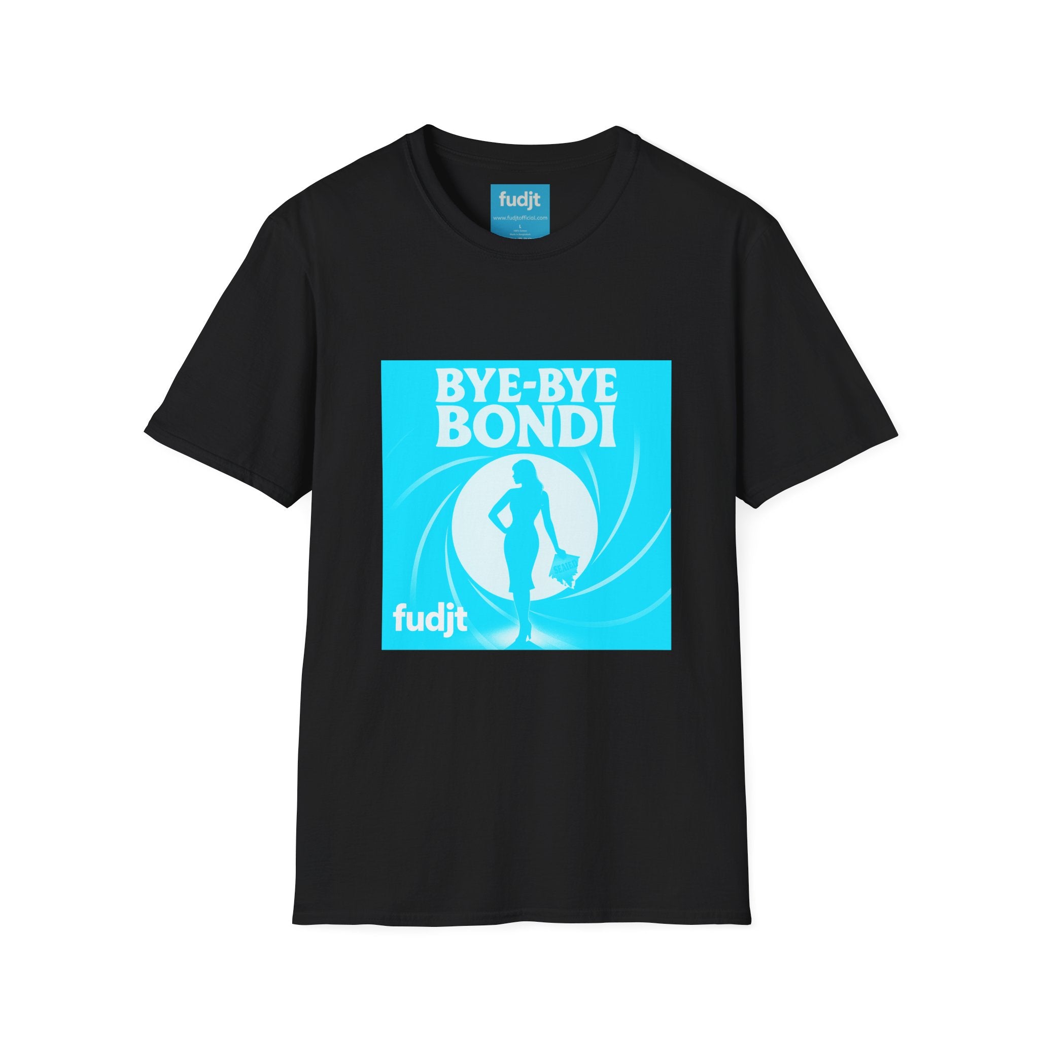 Bye-Bye Bondi | Blue Smoke Screen Retro fudjt Tee | 15 Colors
