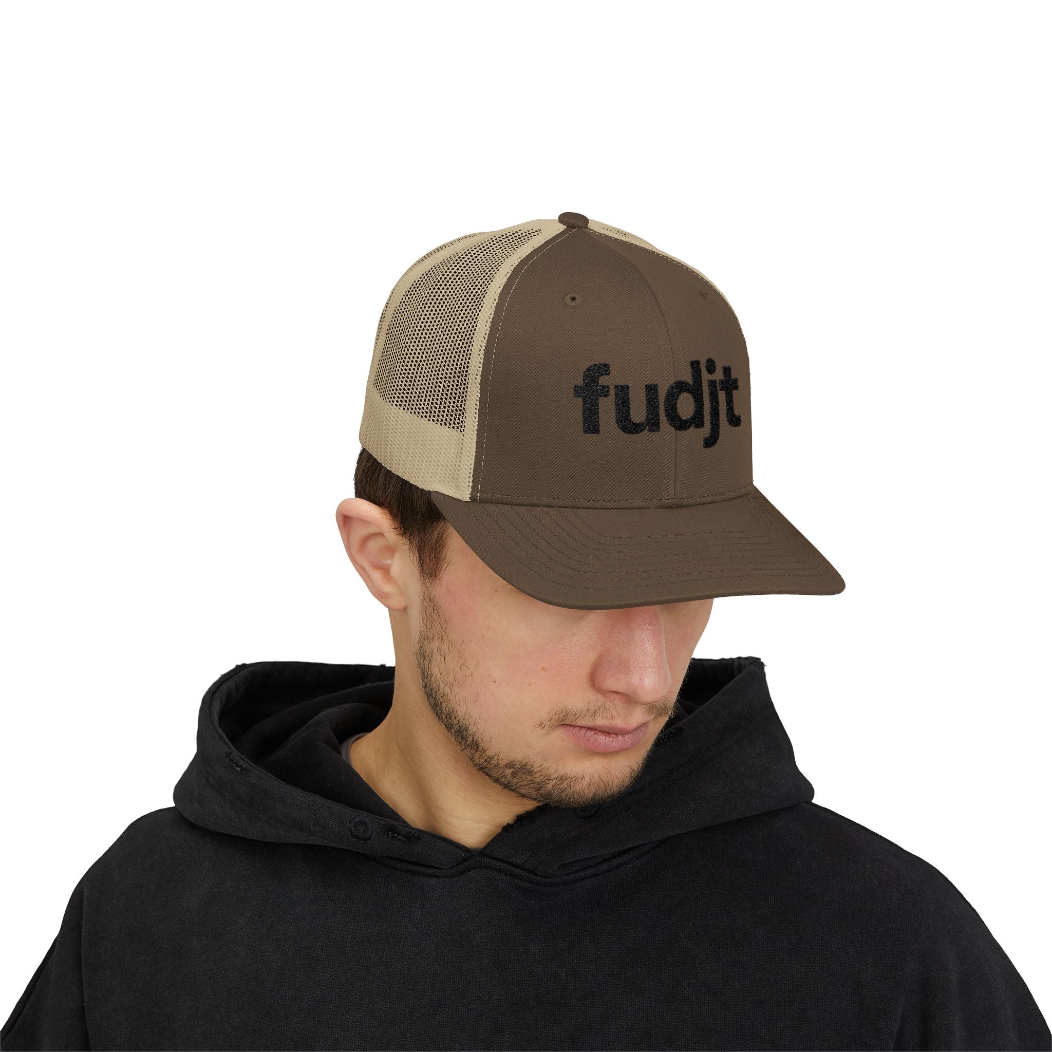 Black fudjt logo Snapback Trucker Cap | 6 Colors