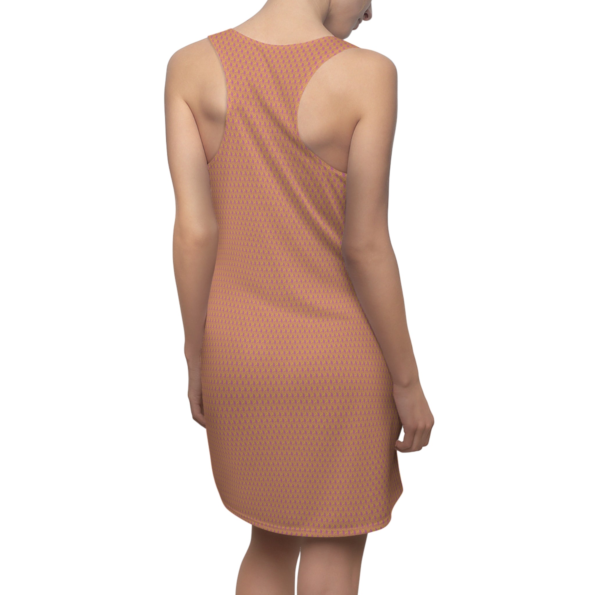 Light Pink Golden fudjt No Kings .5 Chic Racerback Dress