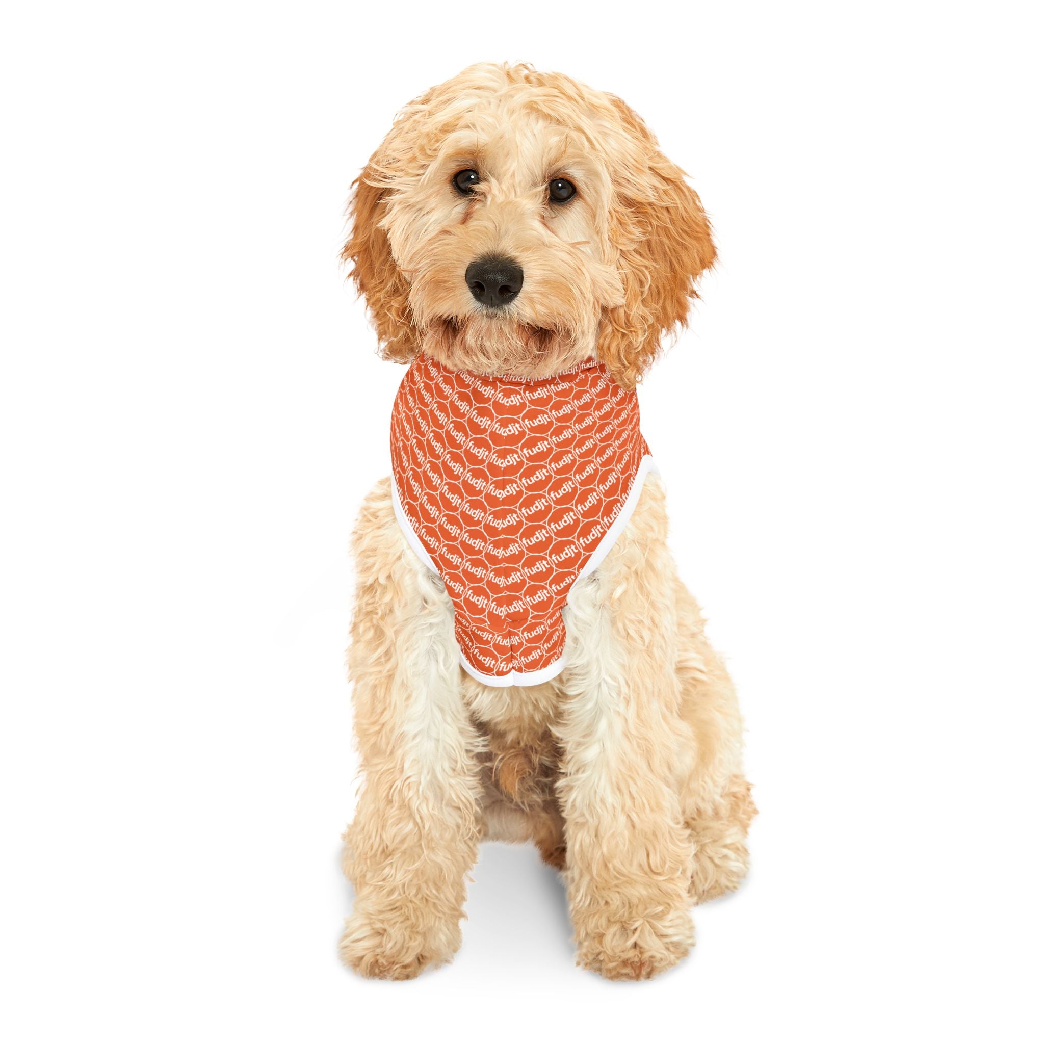 Orange fudjt Pet Hoodie | Unbroken Chain 1.25 | 7 Sizes