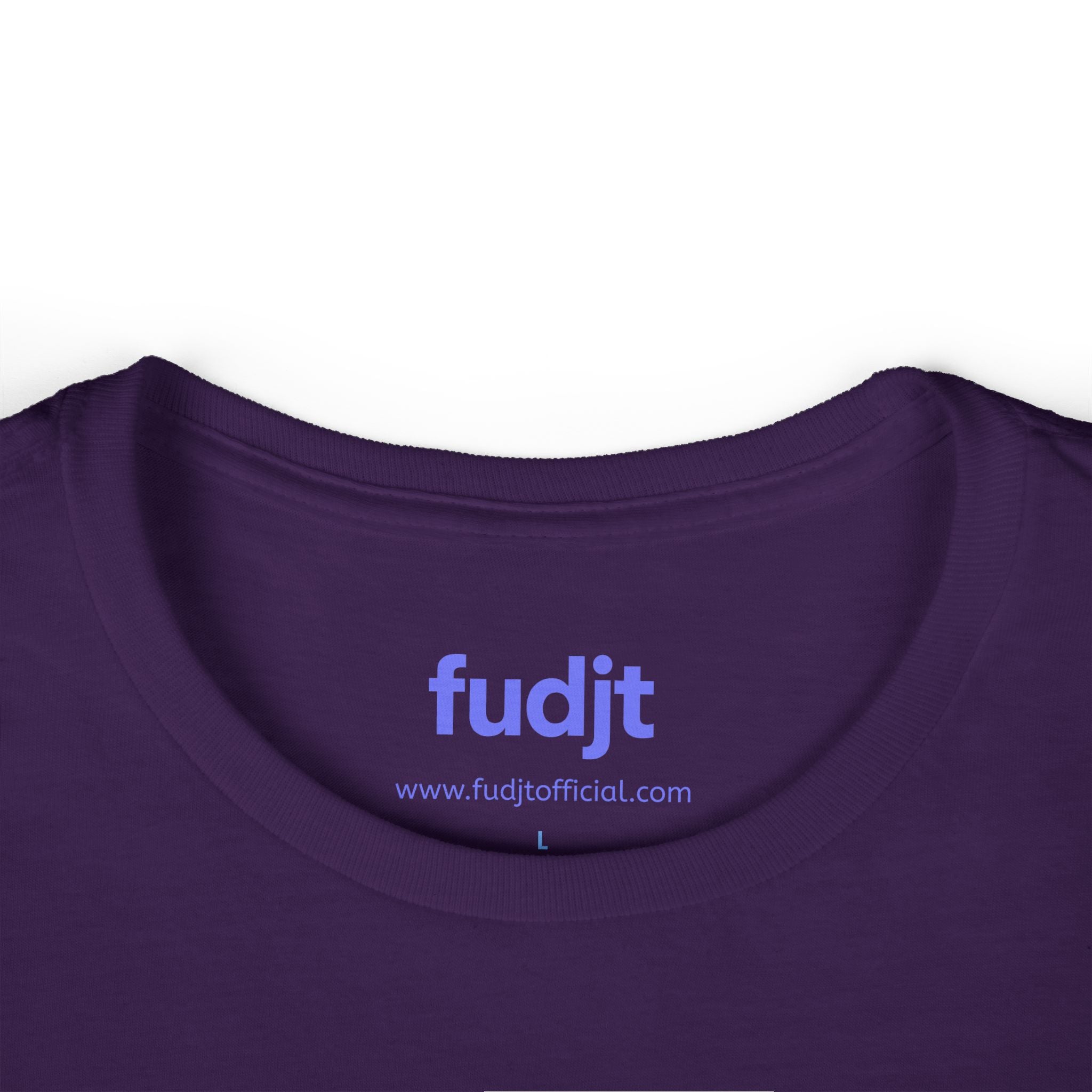 Women's Light Blue fudjt logo Comfy Stylie Tee | 12 Colors