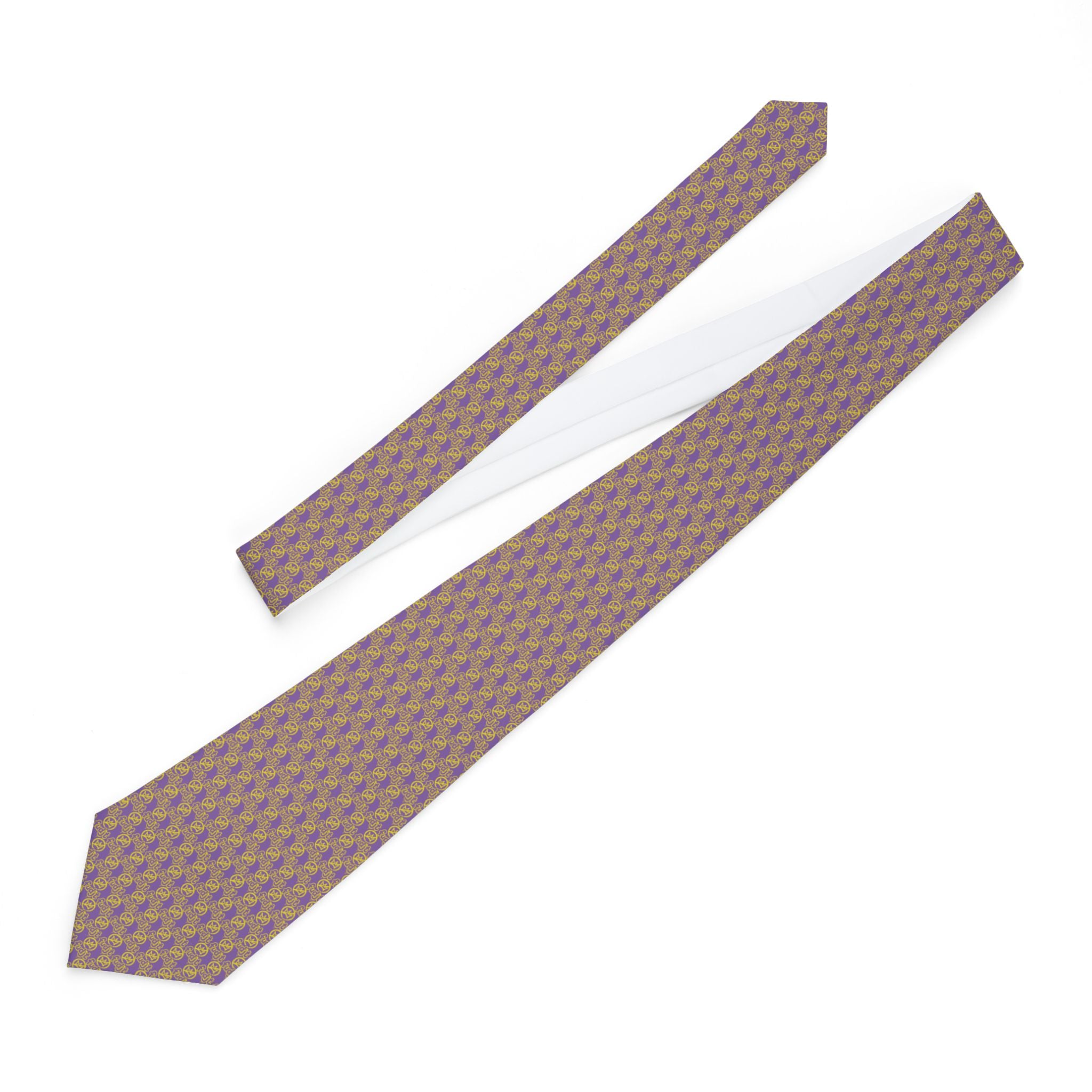 Light Purple Golden fudjt No Kings Necktie